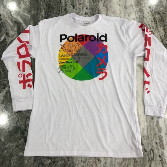 Polaroid Other - VINTAGE POLAROID JAPANESE SCRIPT LONG SLEEVE